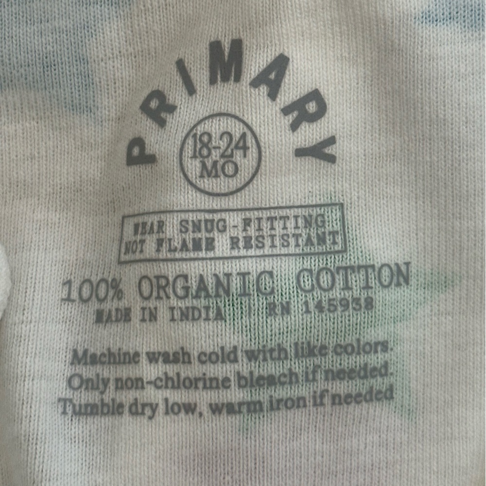 NWT Primary Baby organic zip romper in bright rainbow stars - Picture 11 of 11